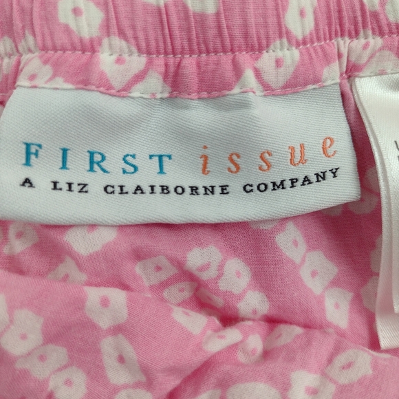 Liz Claiborne Pink and White A-Line Skirt Size (S) - Picture 3 of 14